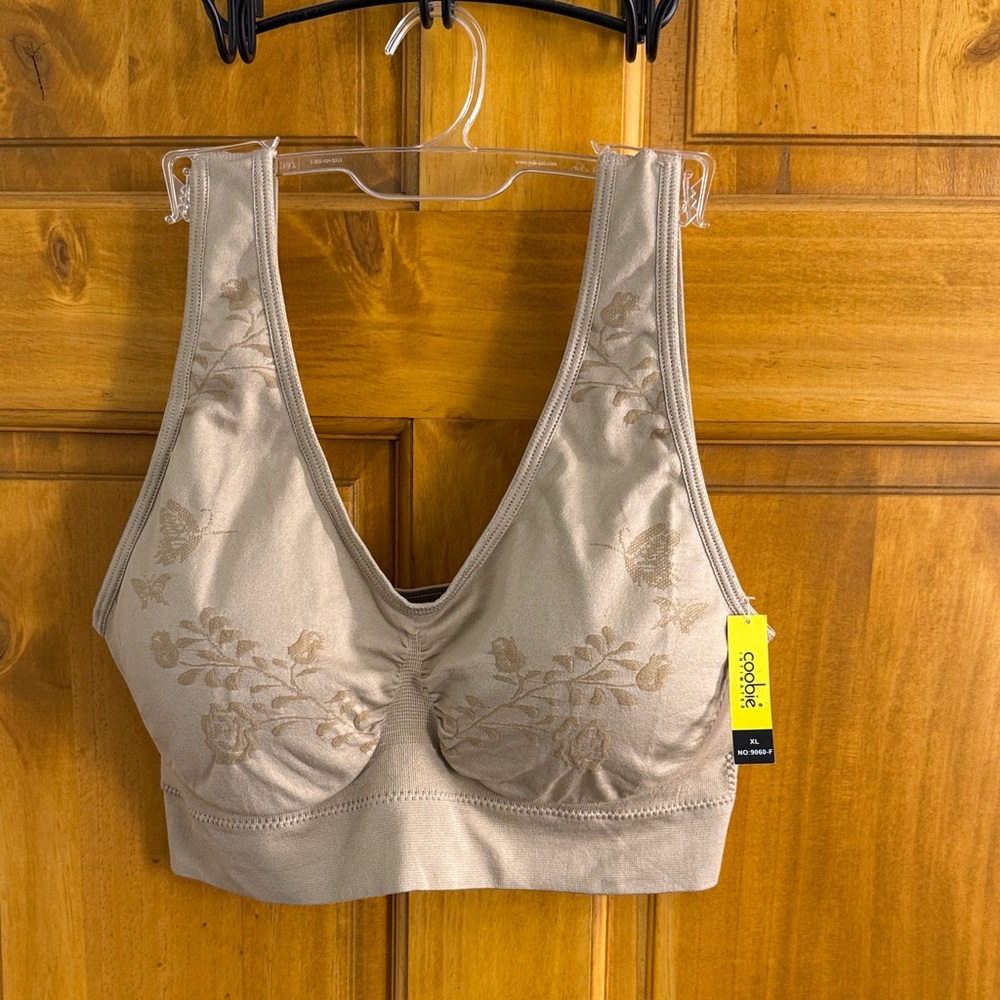 Coobie Comfort Bra - Floral Nude